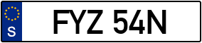 Trailer License Plate
